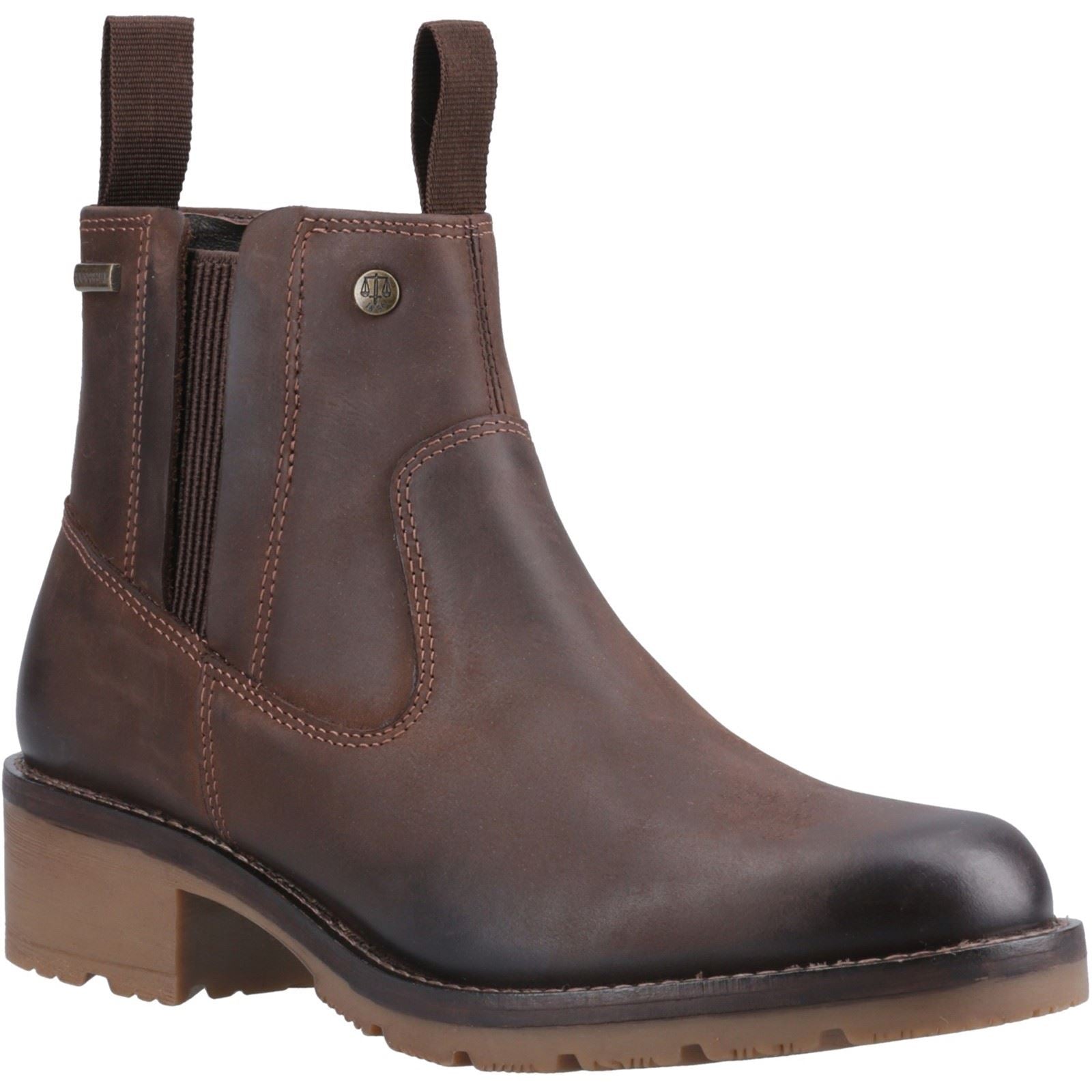 Hunter Skye Dealer Boot Damenstiefel Aus Braunem Leder
