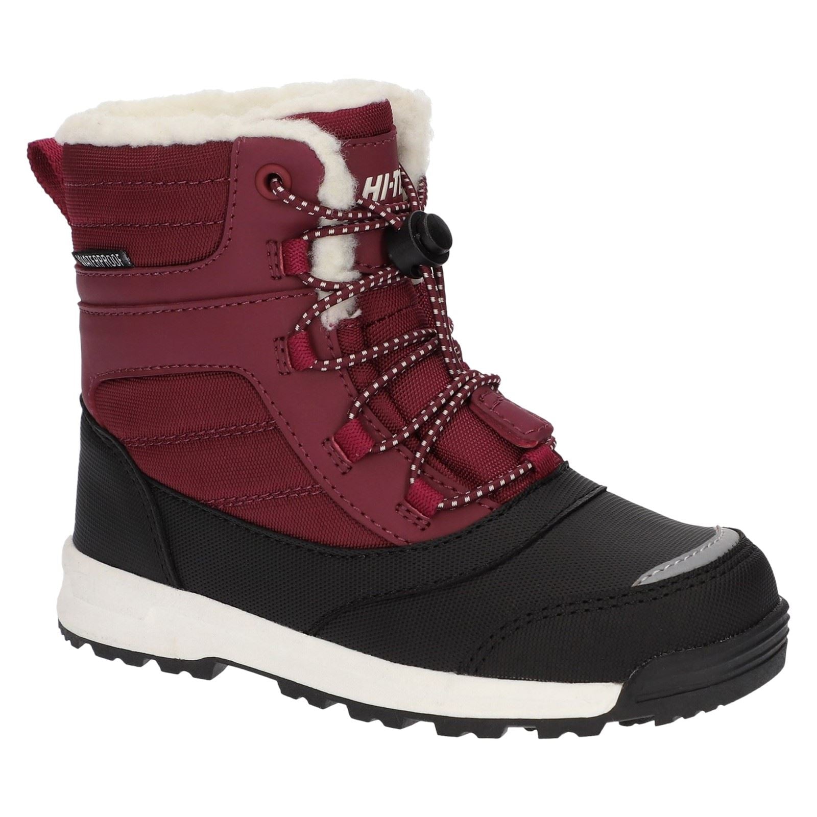 Hi-Tec Leo Nylon Winterstiefel für Kinder Unisex in Beerenfarbe bis zur Mitte der Wade