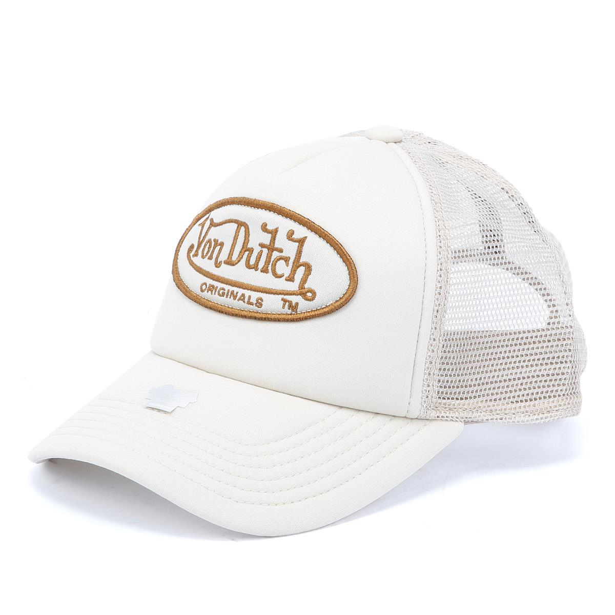 Von Dutch Trucker Tampa Baumwoll-Beige-Kappen