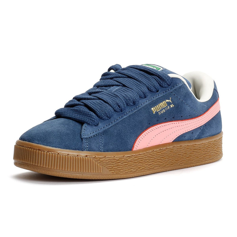 Puma Suede XL Wildlederblaue Turnschuhe