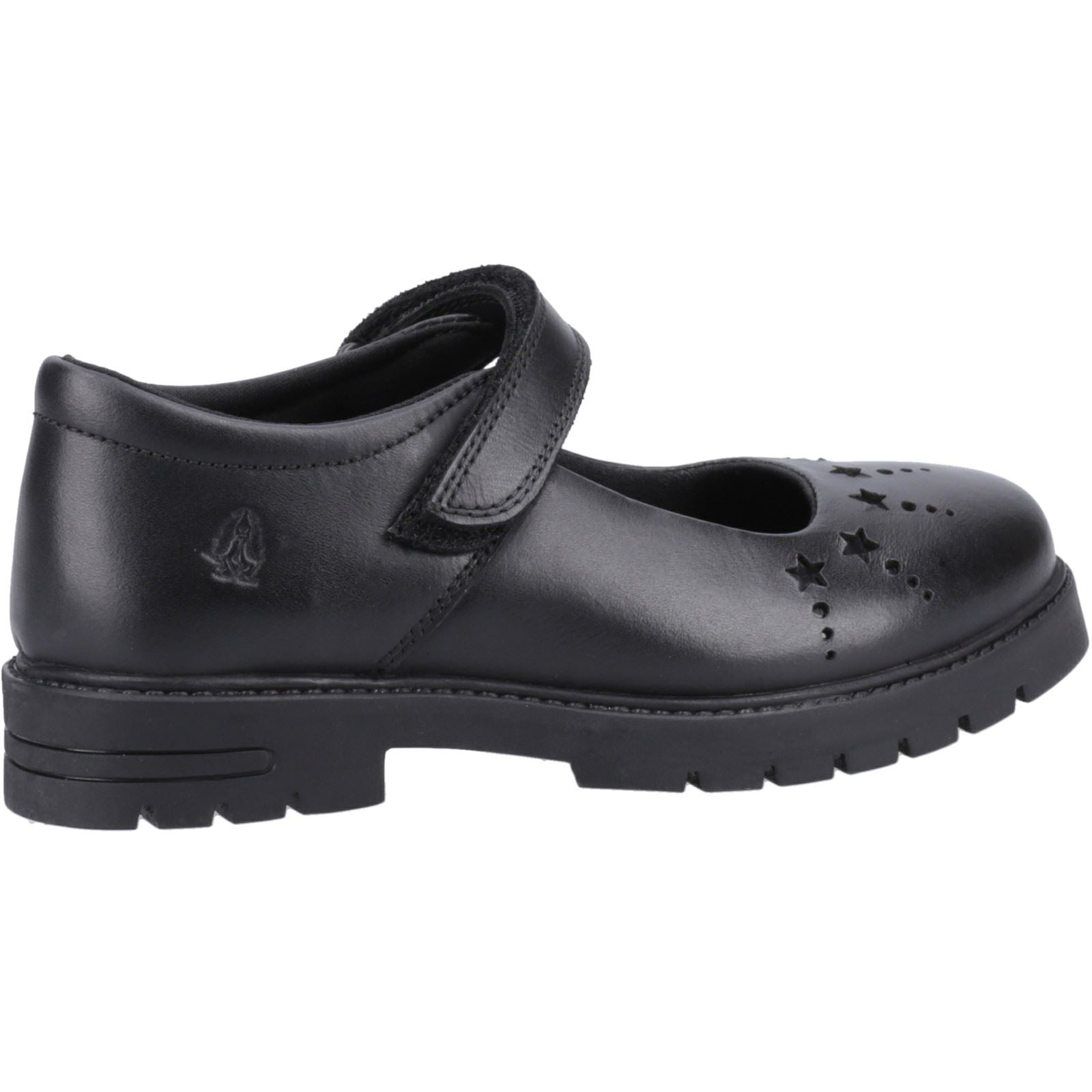 Hush Puppies Sabrina Senior Mädchenschuhe Aus Schwarzem Leder
