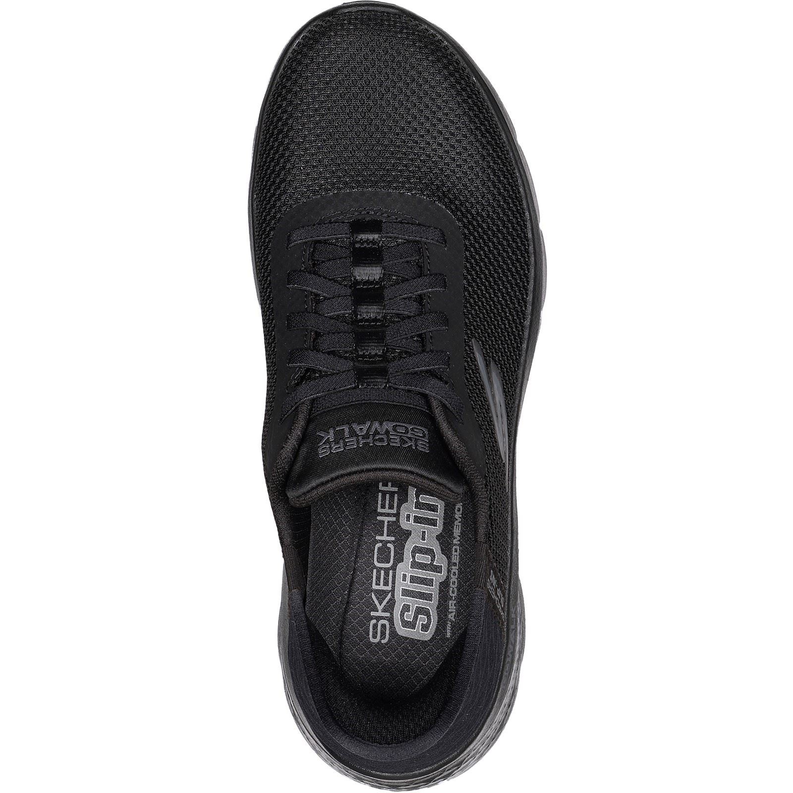 Skechers GO WALK Flex Grand Entry Textile Damen-Sneaker In Schwarz