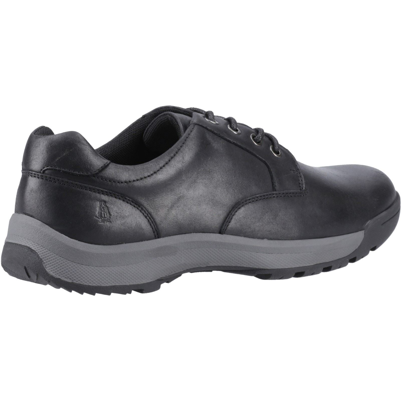 Hush Puppies Vinson Herrenschuhe aus schwarzem Leder mit Schnürung