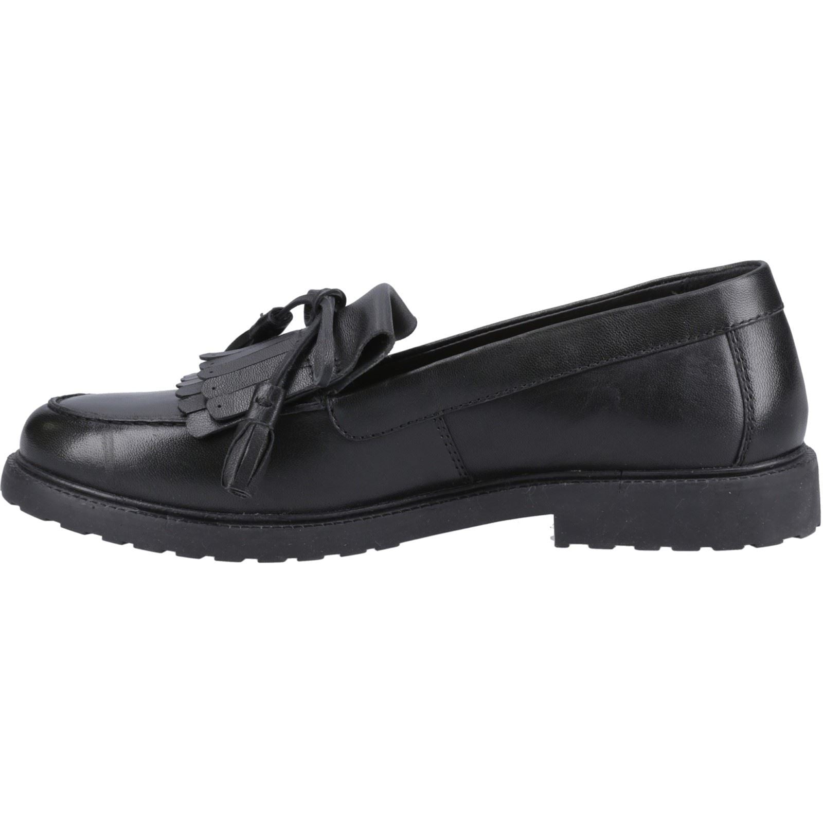 Hush Puppies Verity Kiltie Damen Schwarze Farbe Lederloafer