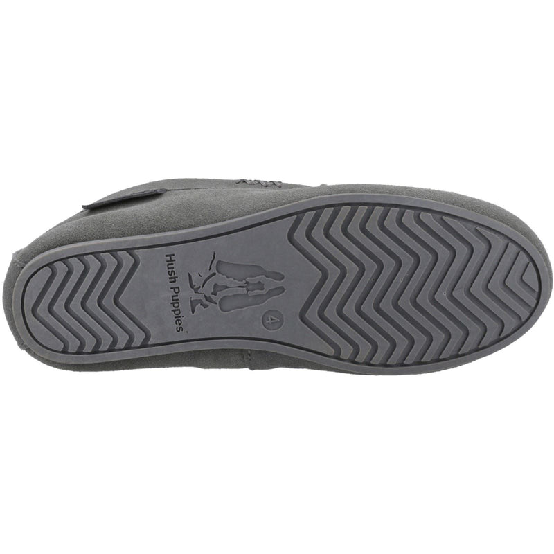 Hush Puppies Annie Mocassin Damen Hausschuhe aus Wildleder in Grau