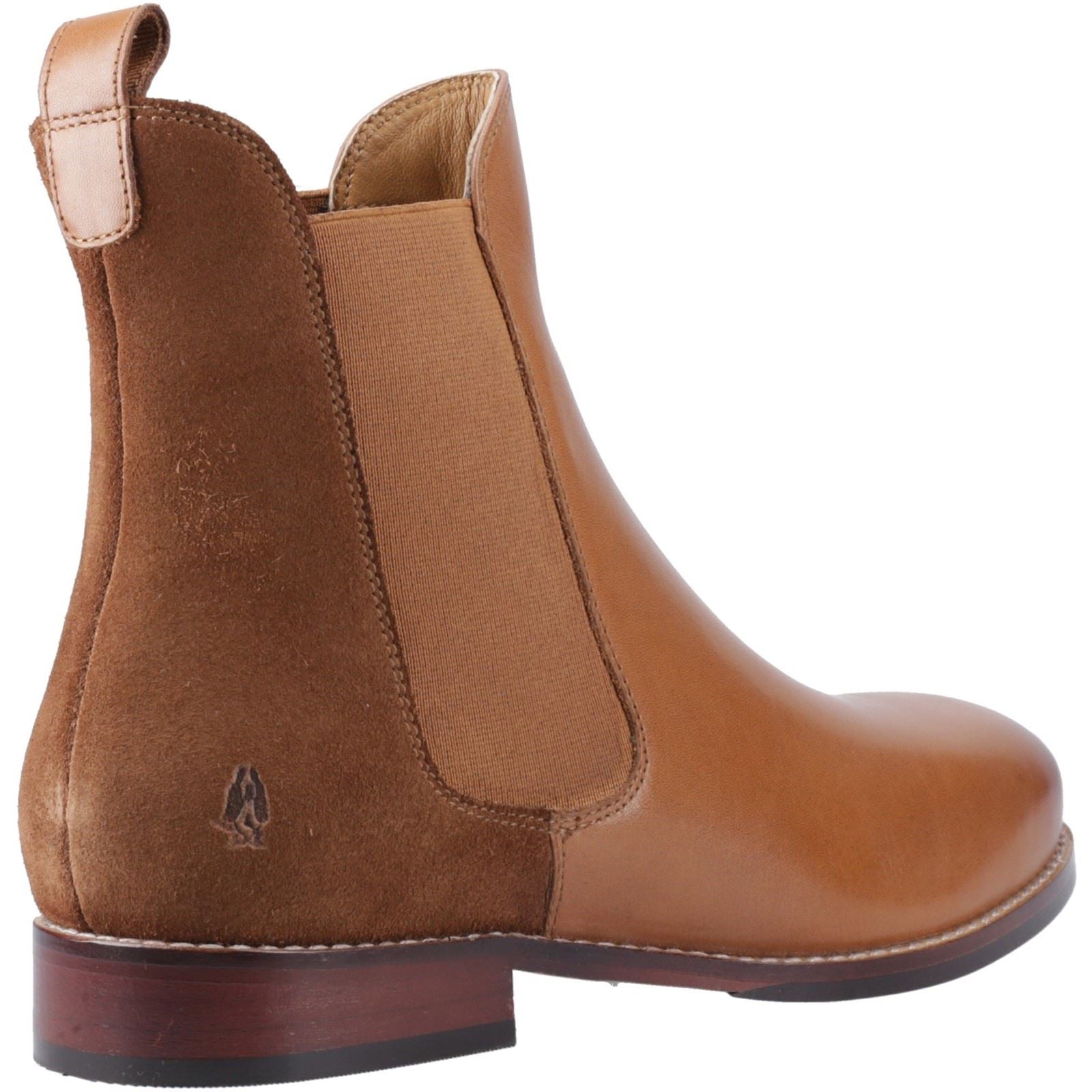 Hush Puppies Colette Damen Flache Chelsea Stiefel aus Leder in Tan