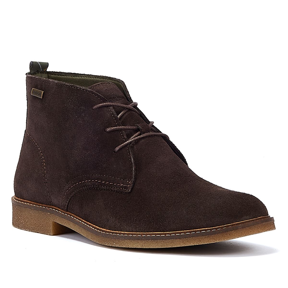 Barbour Sonoran Choco Suede Herren Veloursleder-Stiefel In Schokoladenfarbe