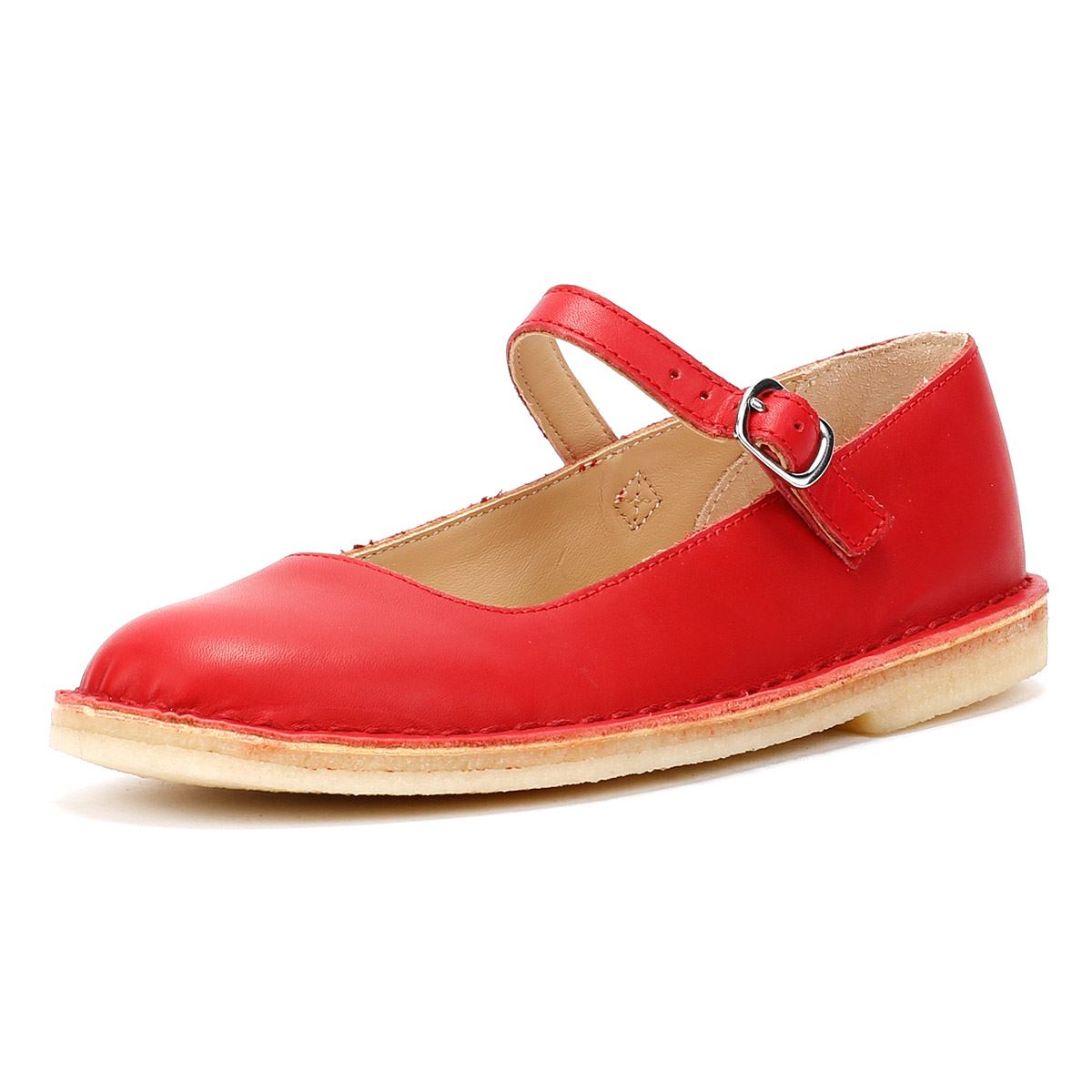 Clarks Originals Desert Jane Damen Lederschuhe In Rot