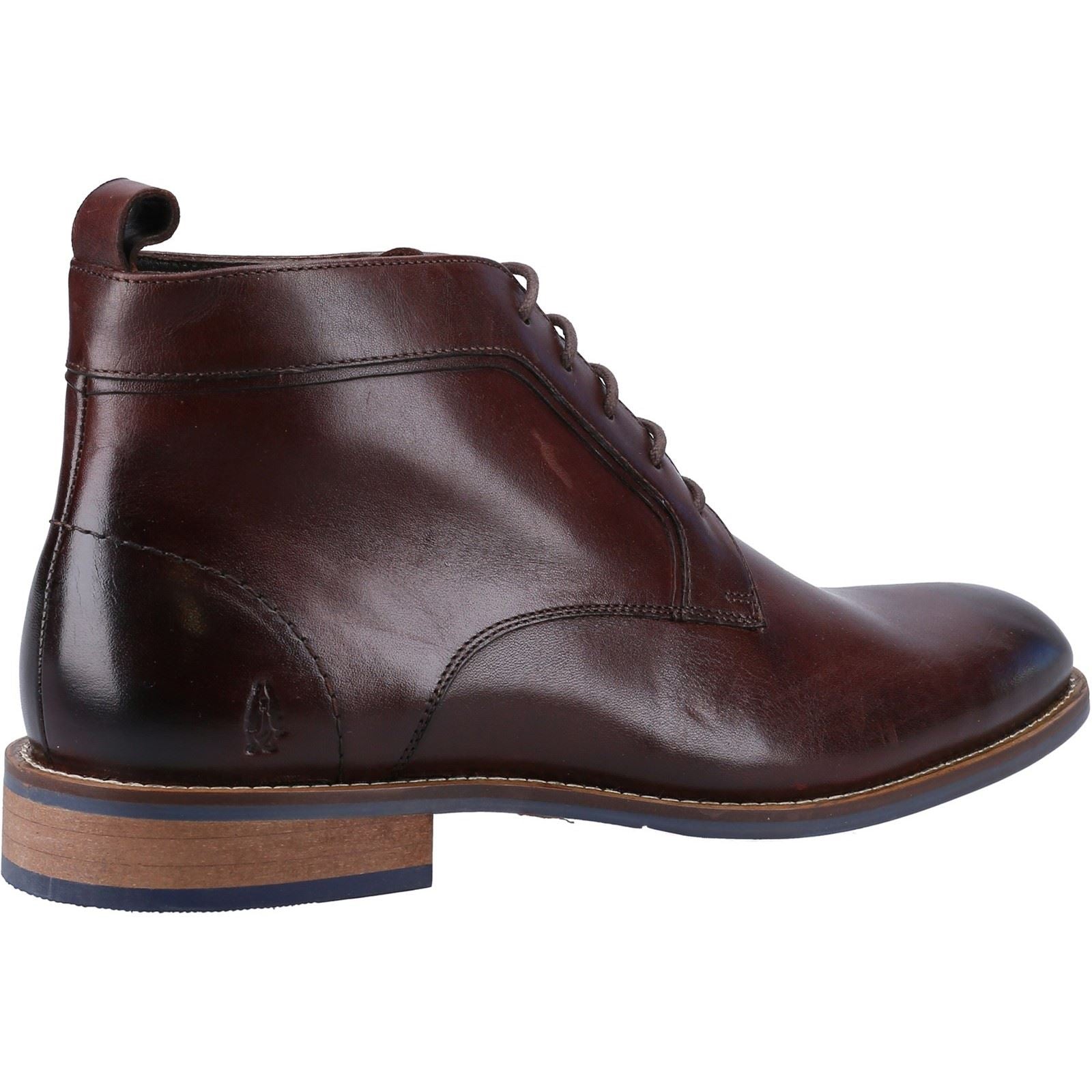 Hush Puppies Declan Lace Leder Herren Stiefel Braun