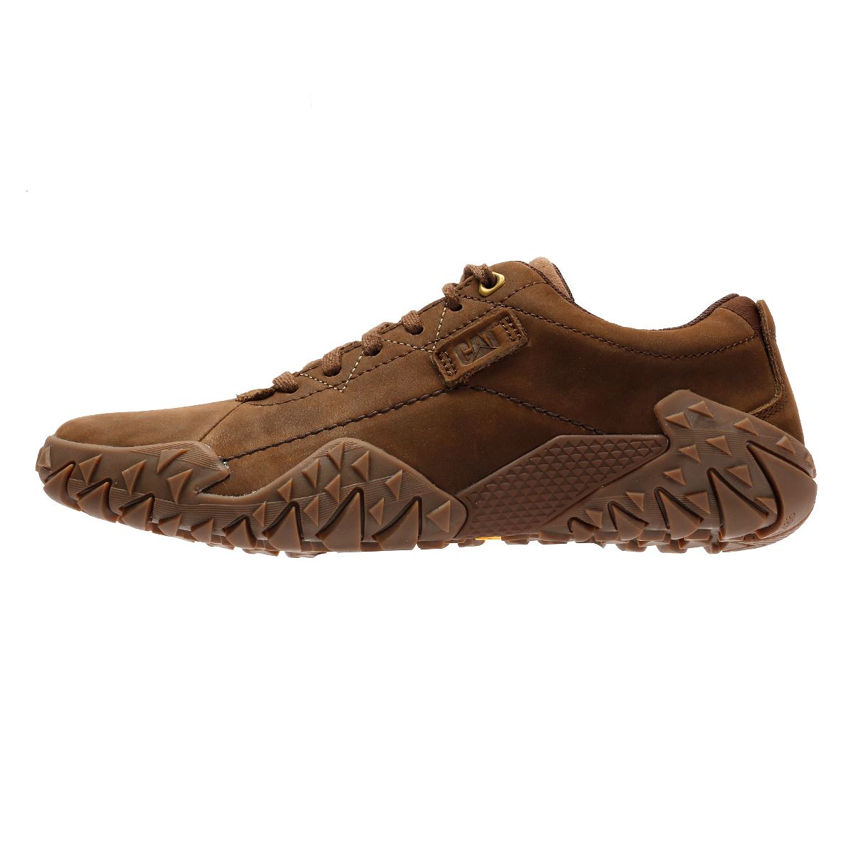 Caterpillar Gridlock Lo Tumbled Nubuckleder Herren Braune Schnürschuhe