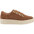 Hush Puppies Tamsin Damen Wildleder Turnschuhe In Tan