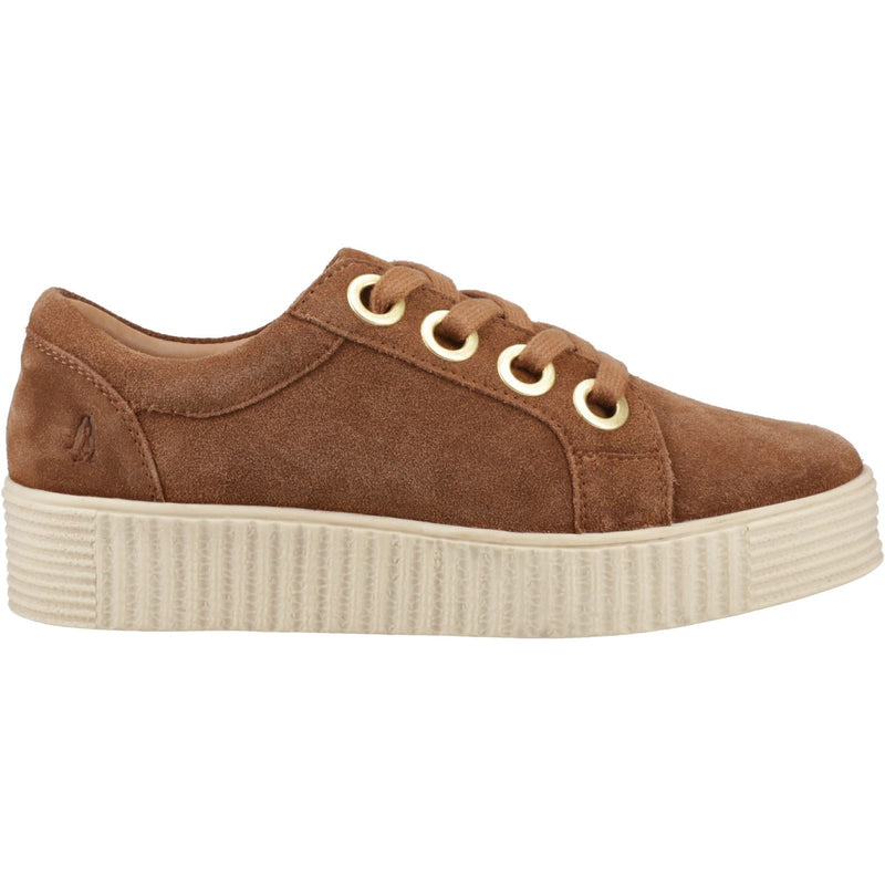 Hush Puppies Tamsin Damen Wildleder Turnschuhe In Tan