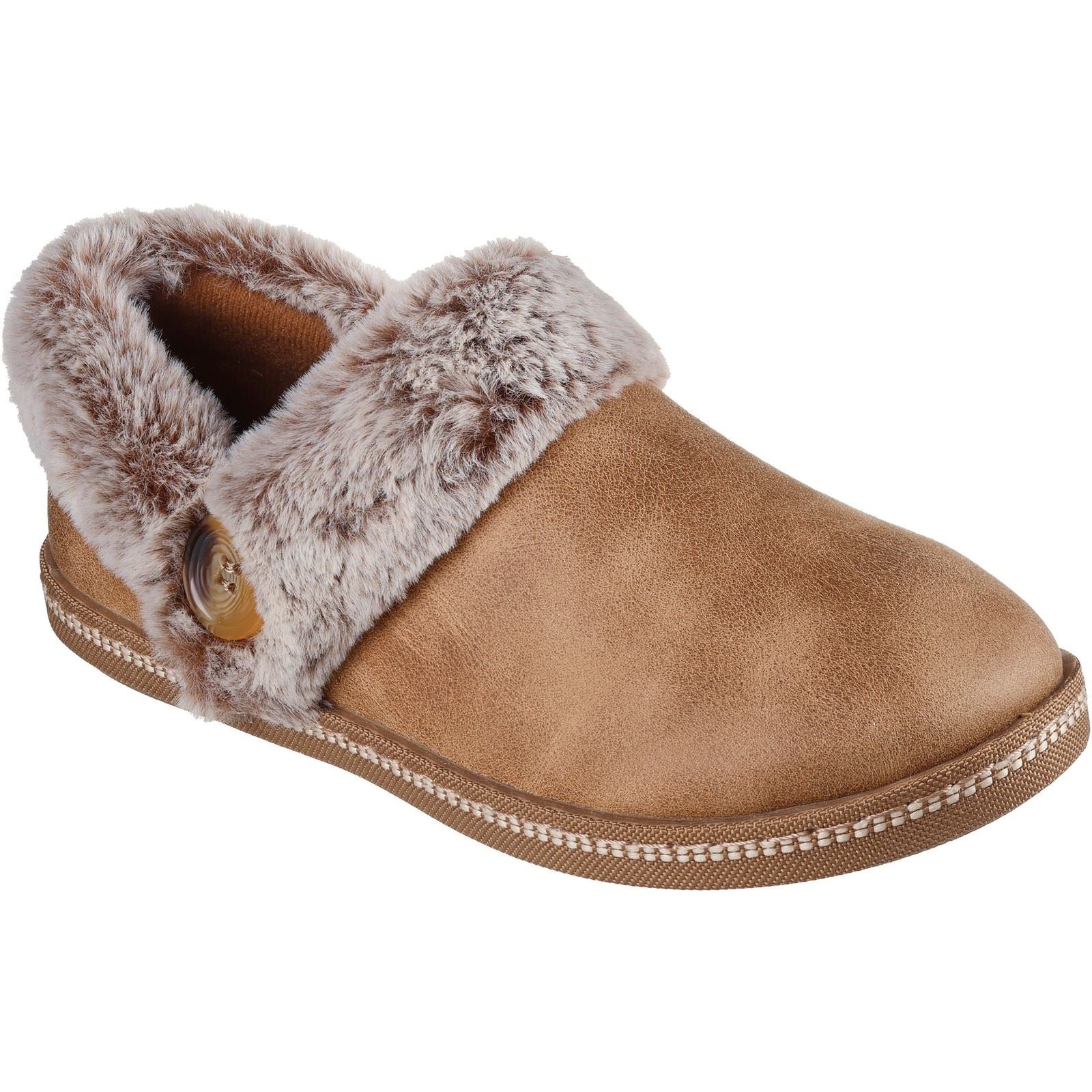 Skechers Cozy Campfire French Toast 2 Textile Damen Hausschuhe In Kastanienbraun