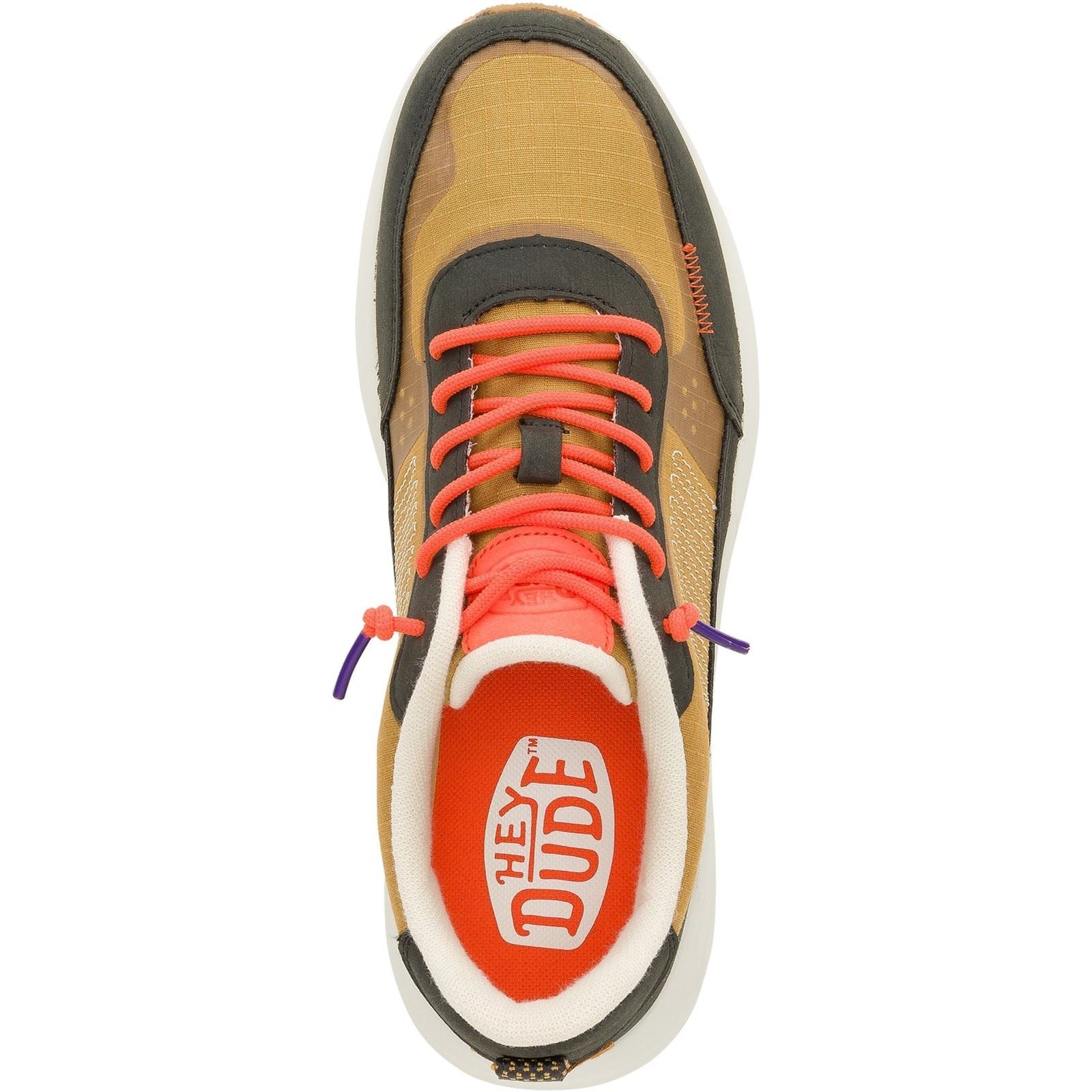 HEYDUDE Sirocco Alta Hype Nylon Herren Walnuss Sneaker