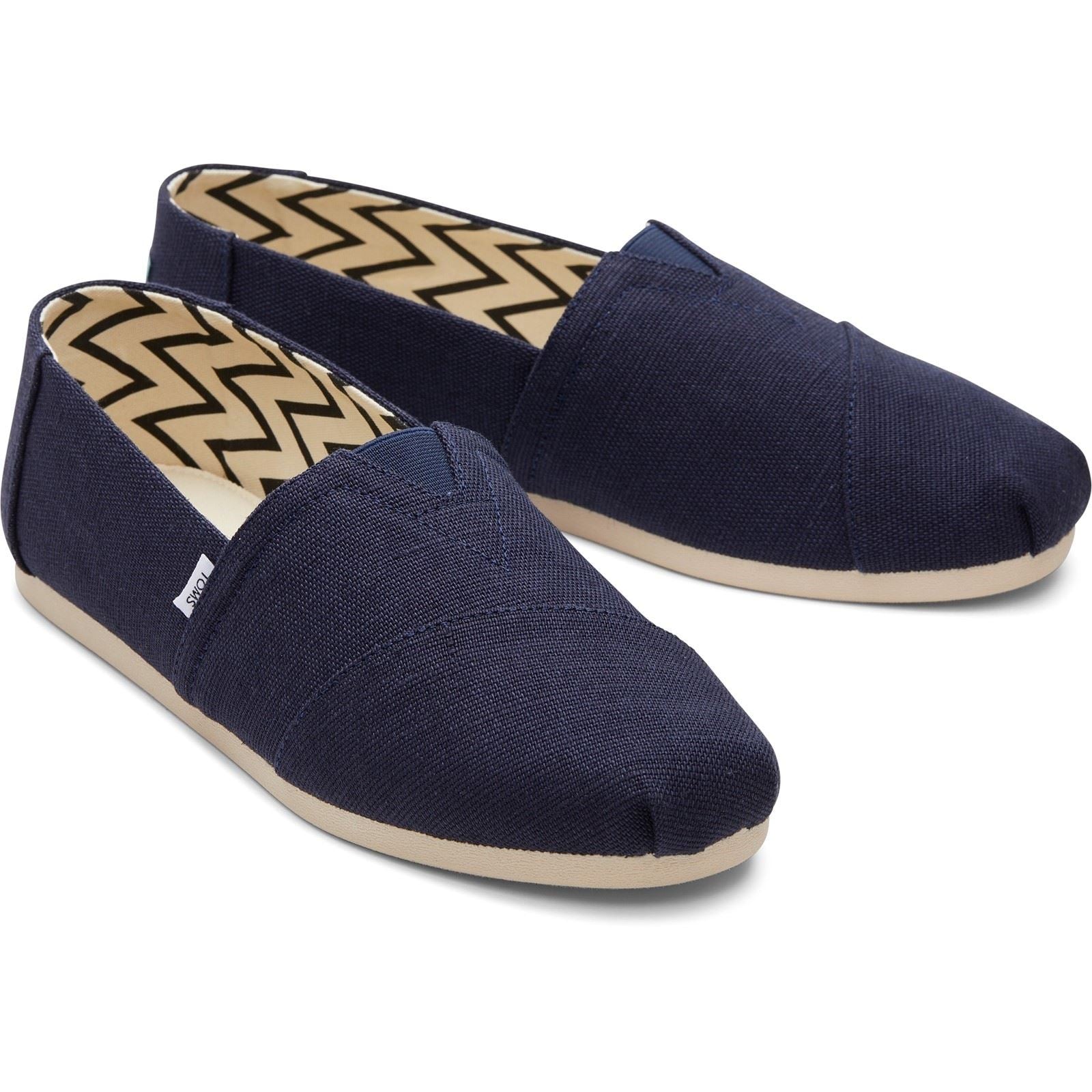 TOMS Alpargata Classic Baumwoll Herren Espadrilles In Marineblau