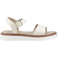 Hush Puppies Cassie Nubuk Damen Sandalen In Creme