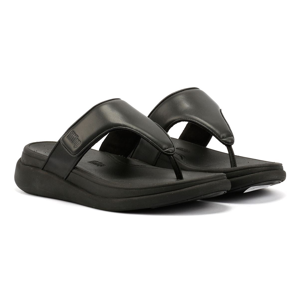 FitFlop F-Mode Go Adjustable Flatform Damen Schwarze Farbe Sandalen