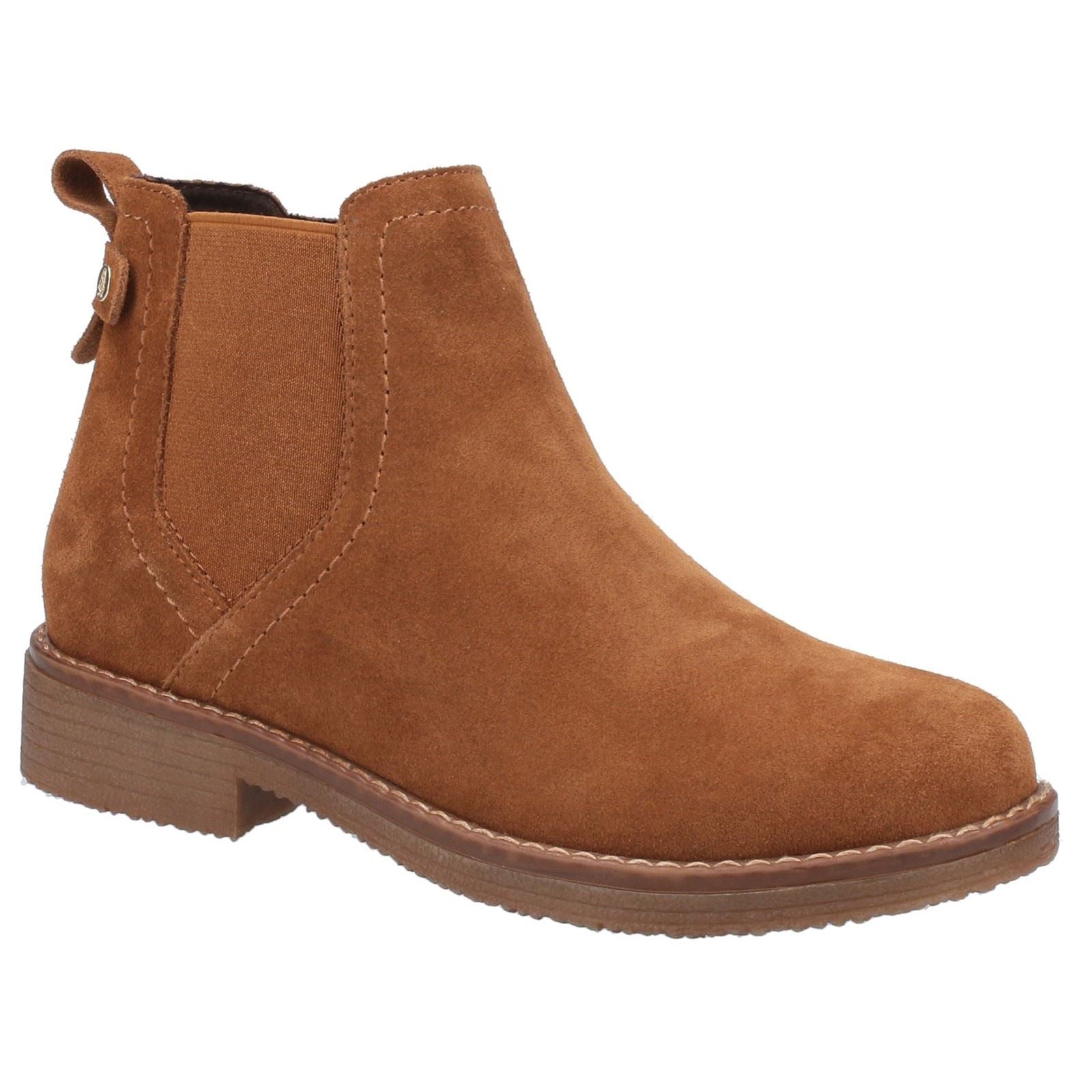 Hush Puppies Maddy Wildleder Damen Stiefeletten In Tan
