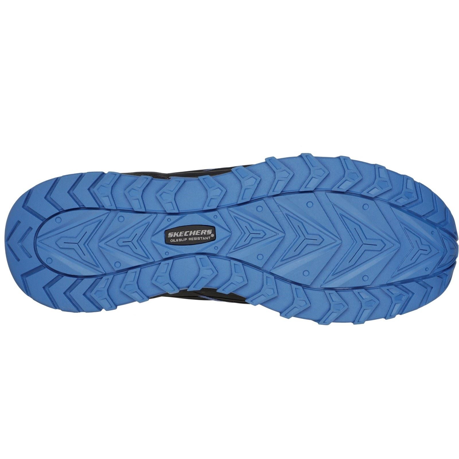 Skechers Workwear Puxal Textil Herren Sicherheitssneaker Schwarz/Blau