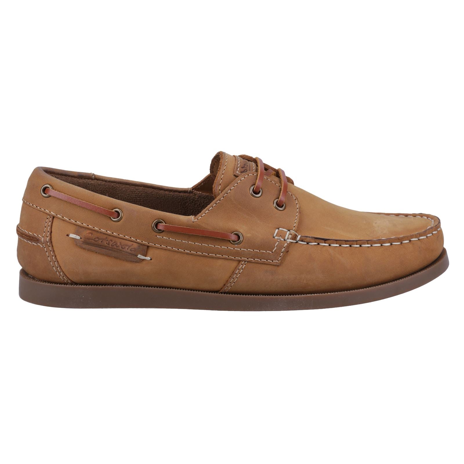 Cotswold Bartrim Leder Herren Camel Bootsschuhe