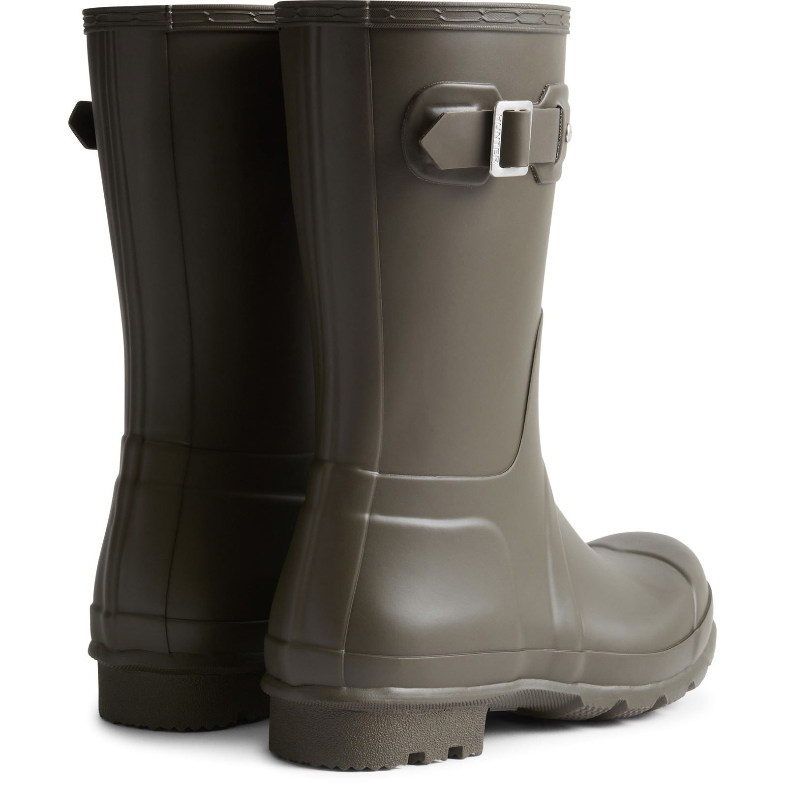 Hunter Original Short Wellington Boots Herren Gummistiefel In Schokoladenbraun