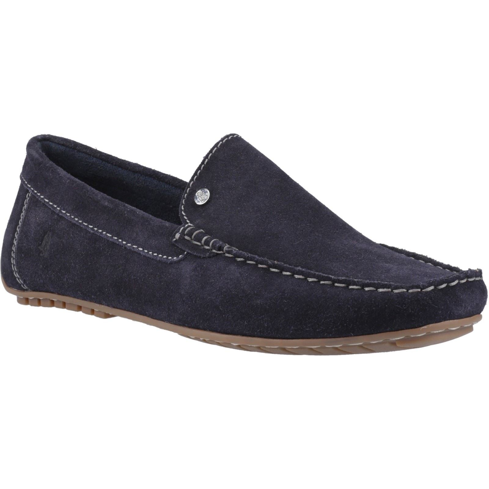 Hush Puppies Ralph Suede Herren Lederslipper In Marineblau