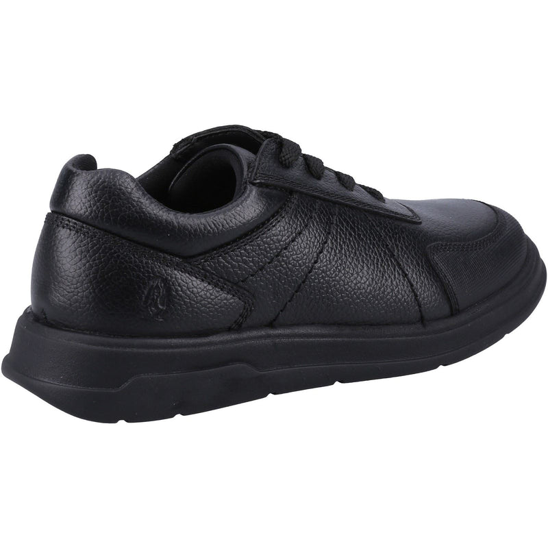 Hush Puppies Robert SNR Die Schwarzen Schnürschuhe Für Jungen Aus Leder