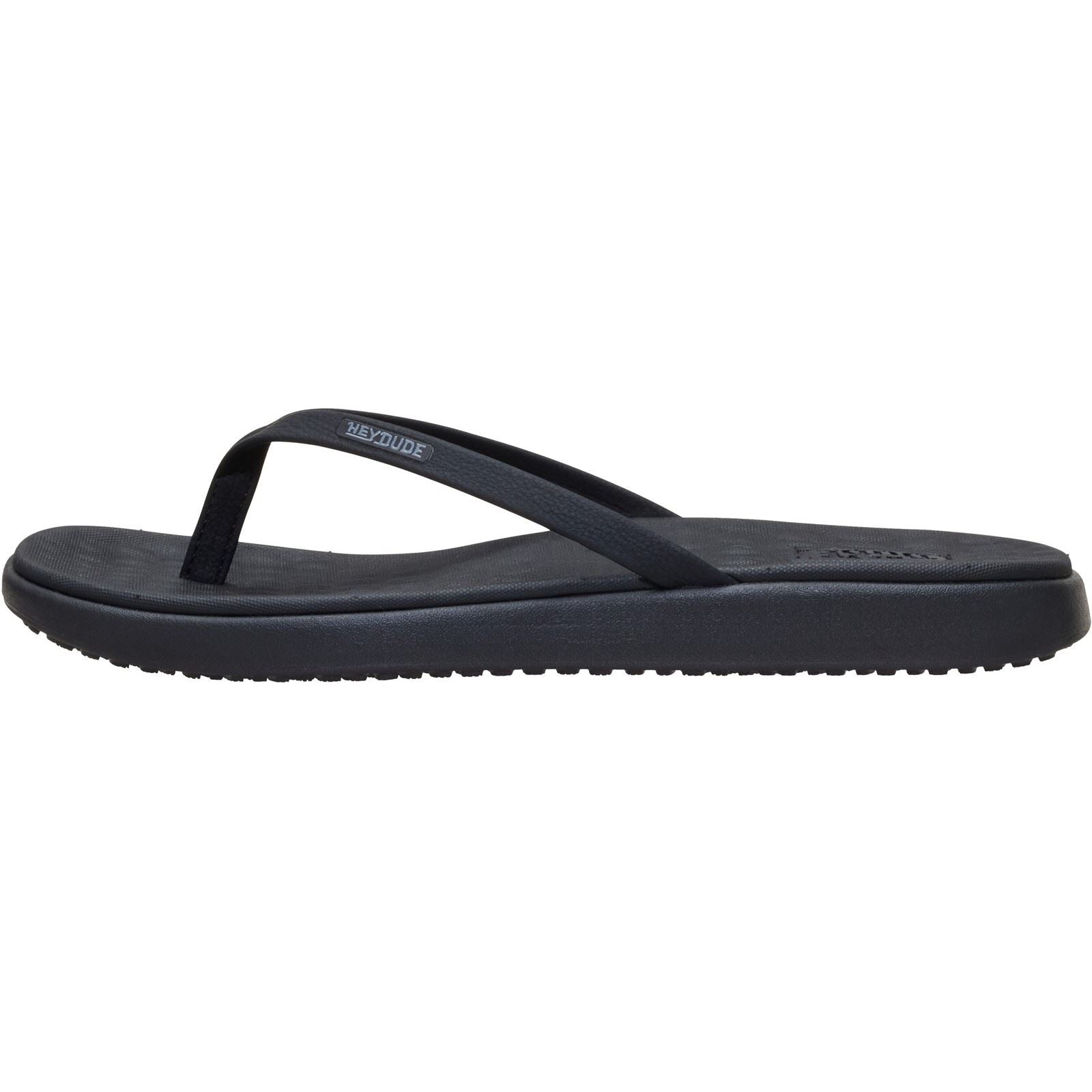 HEYDUDE Maui Breeze Polyurethan Damen Schwarz/Schwarz Sandalen