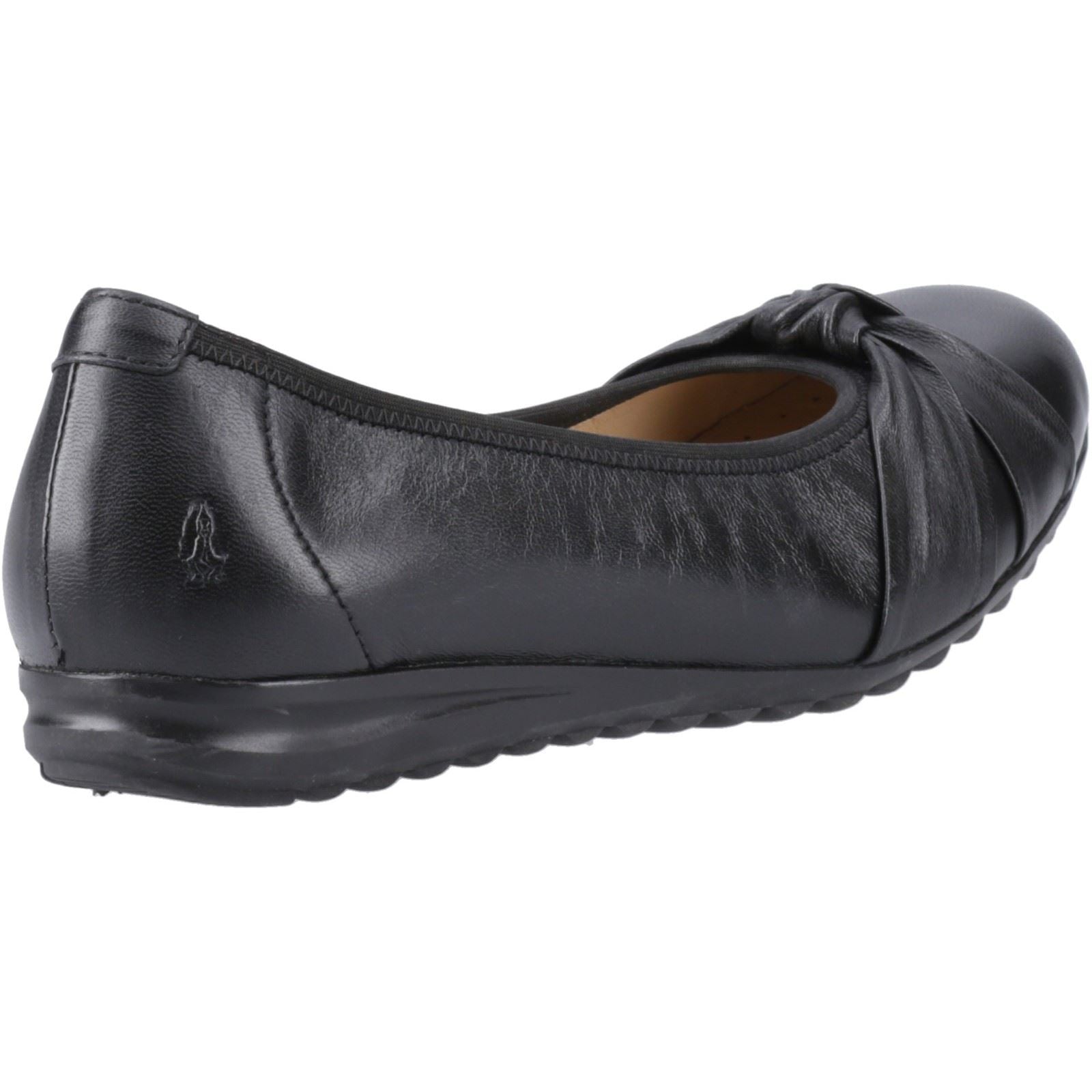 Hush Puppies Lilith Leder Damen Schwarze Ballerinas