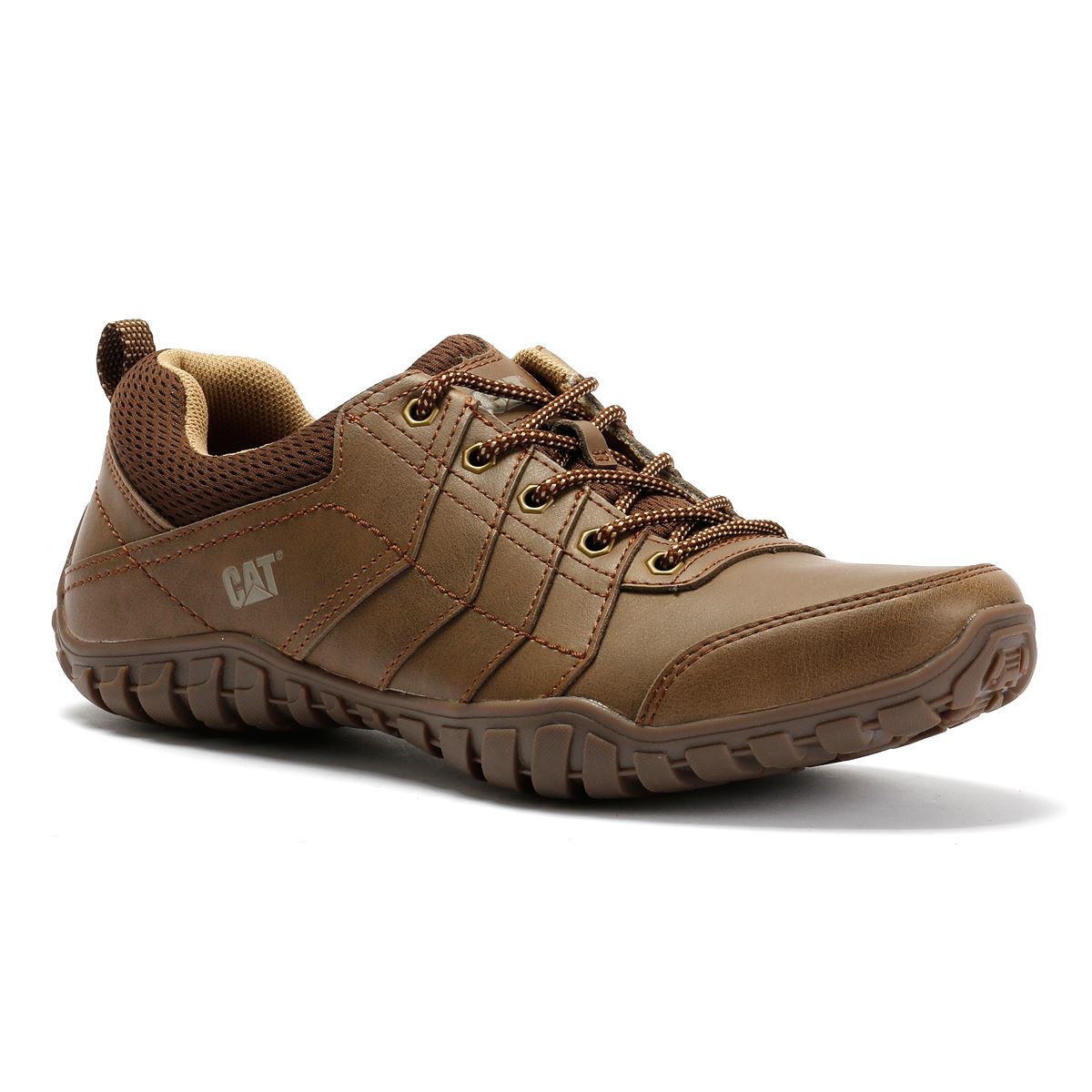 Caterpillar Instruct Wildleder Herren Schnürschuhe In Beige