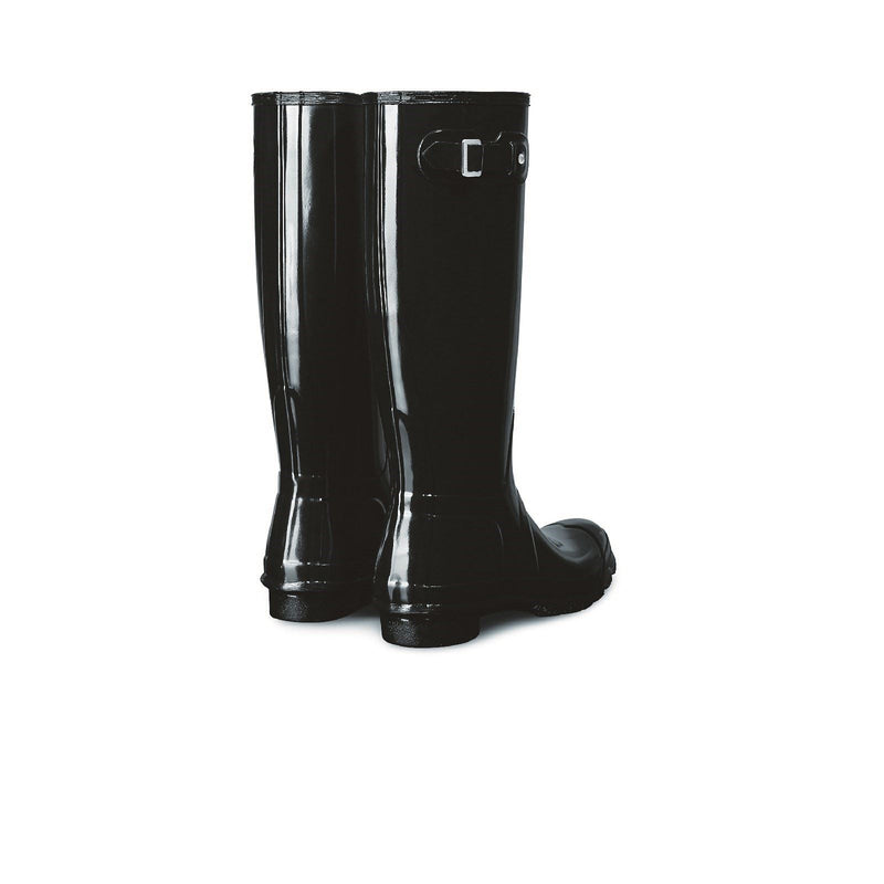 Hunter Original Tall Gloss Gummistiefel Für Damen In Schwarz