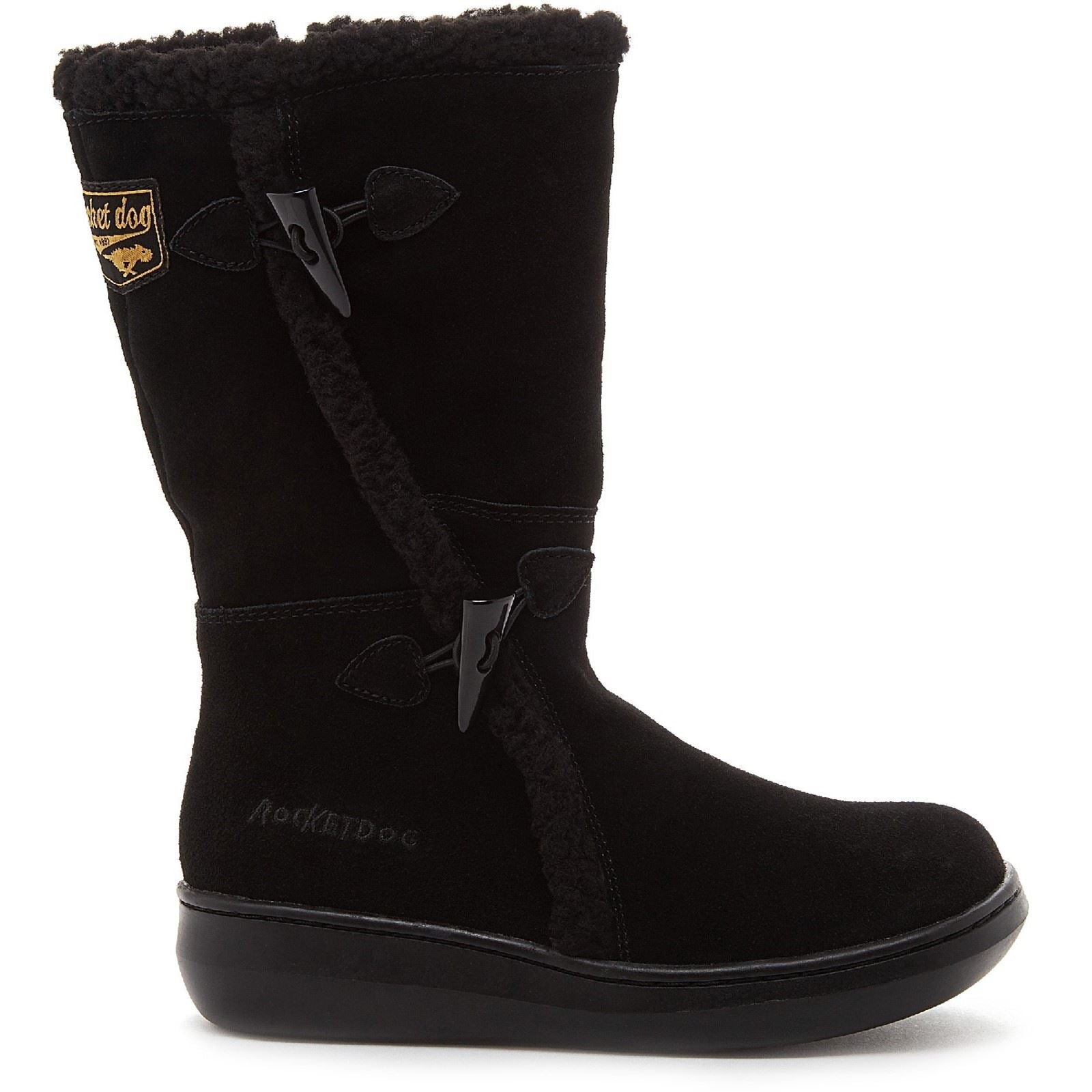 Rocket Dog Slope Damenstiefel Aus Schwarzem Wildleder
