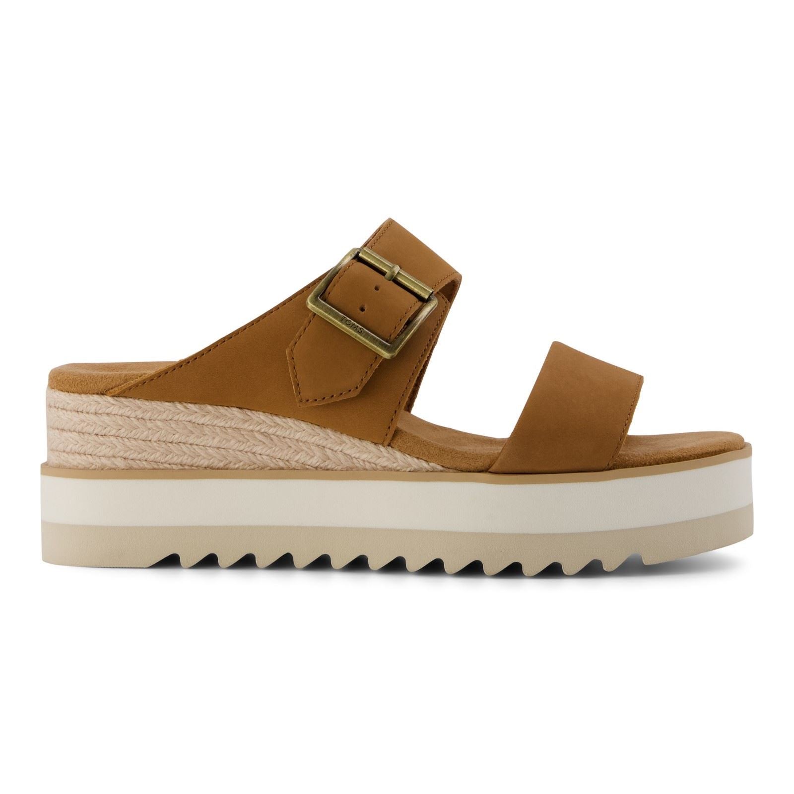 TOMS Diana Leder Damen Braun Zucker Sandalen