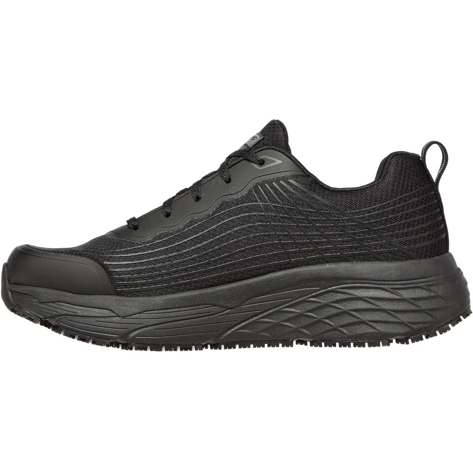 Skechers Workwear Skechers Work Relaxed Fit Textil Herren Schwarze Sicherheits Sneaker