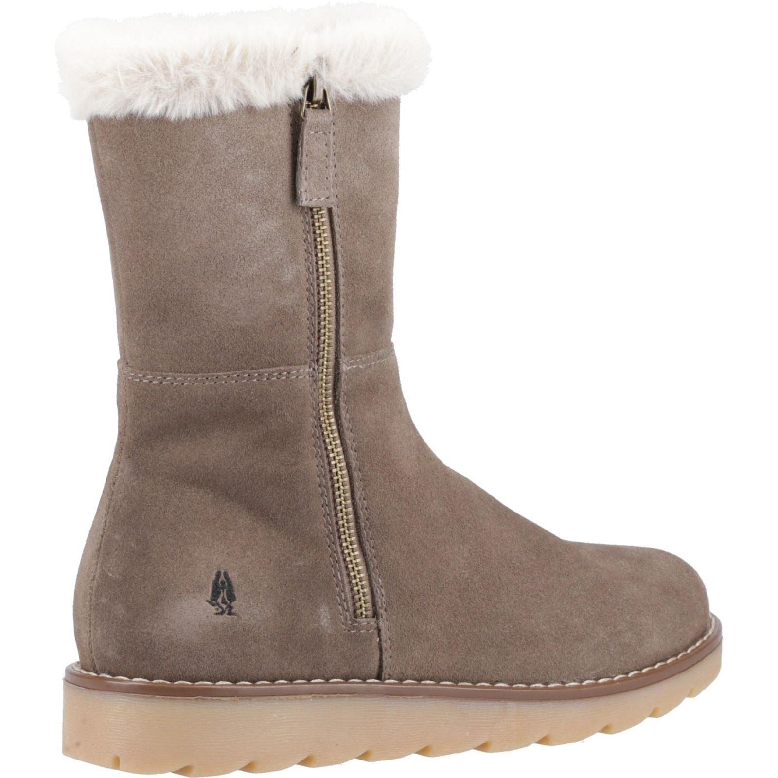 Hush Puppies Mary Wildleder Damen Stiefel In Taubengrau