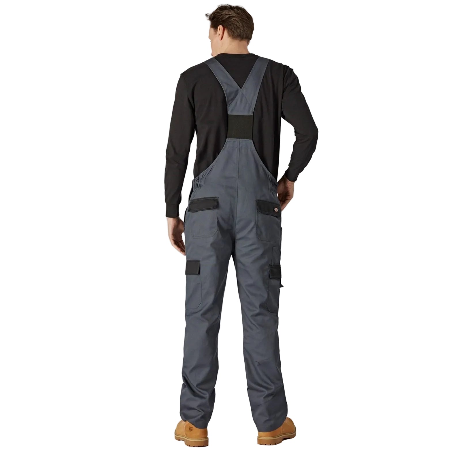 Dickies Everyday Bib and Brace Polyester Herren Grauer Arbeitsoverall