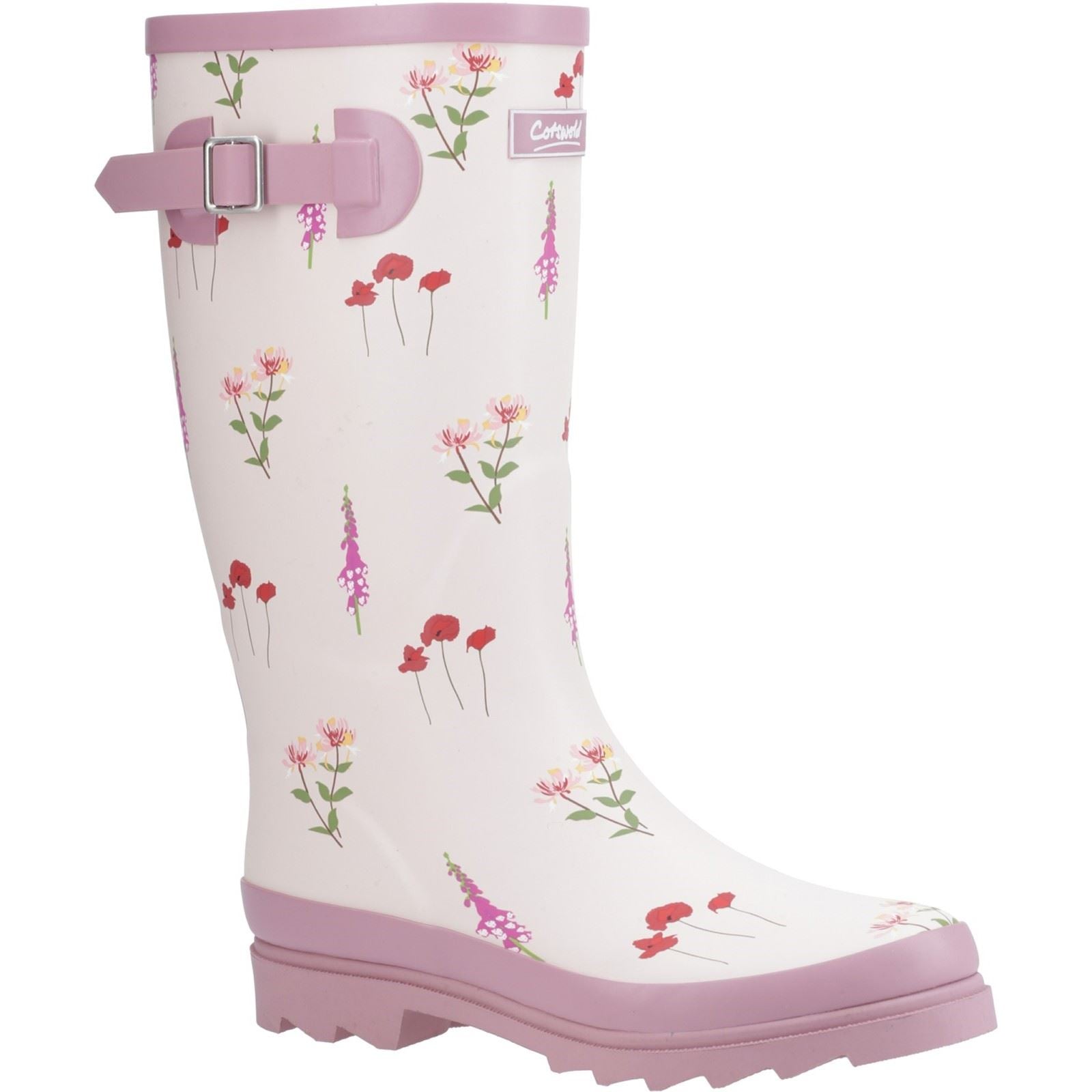 Cotswold Wildflower Tall Damen Gummistiefel In Pink