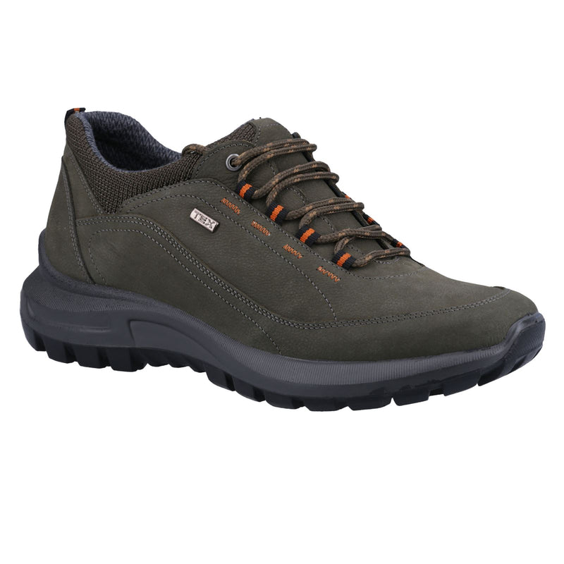 Cotswold Dumbleton Leder Herren Khaki Schnürschuhe