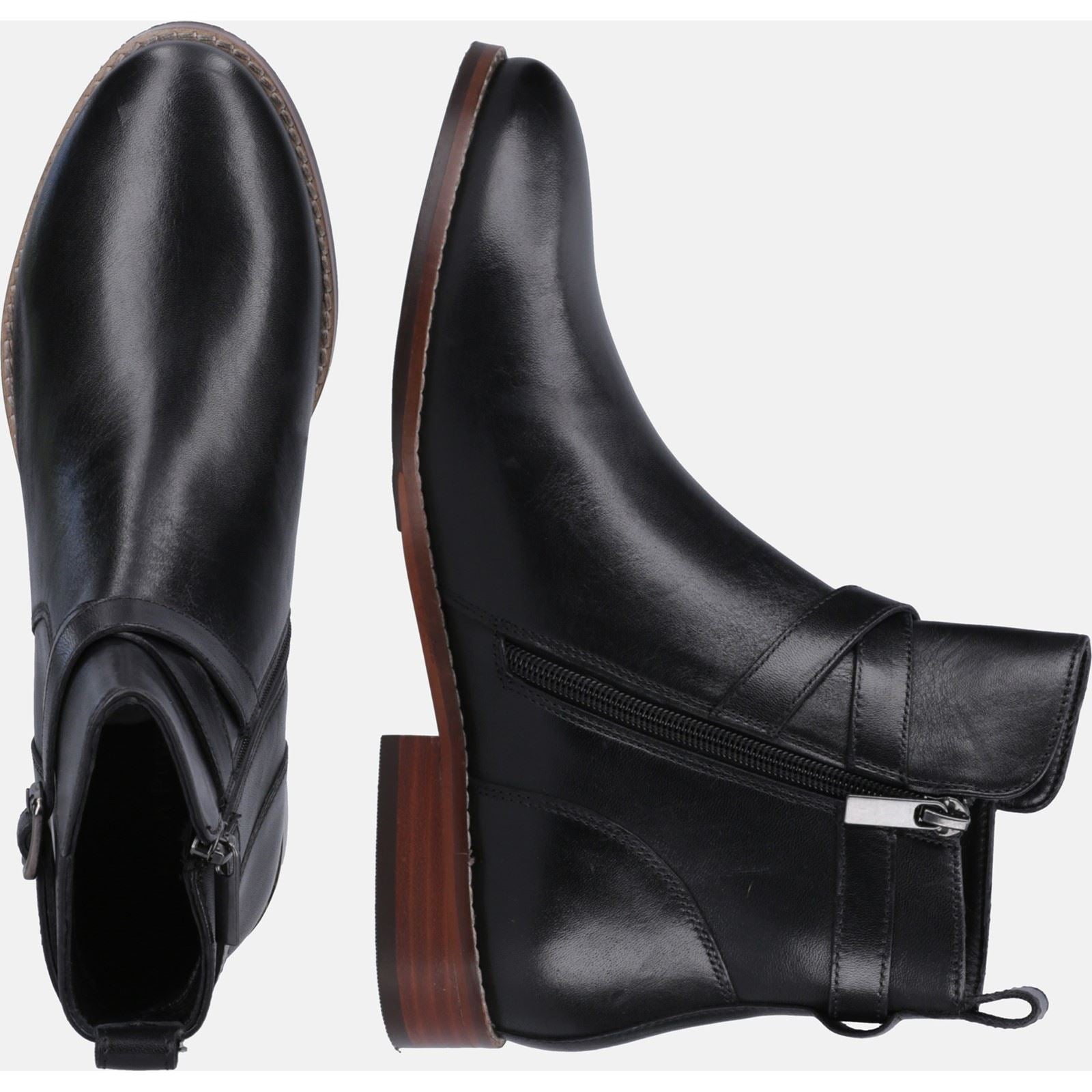 Hush Puppies Cassidy Damenstiefel Aus Schwarzem Wildleder
