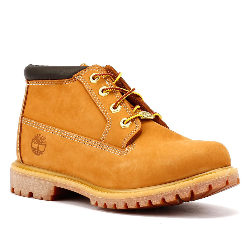 Timberland Nellie Mid Chukka Damen Gelbe Lederstiefel