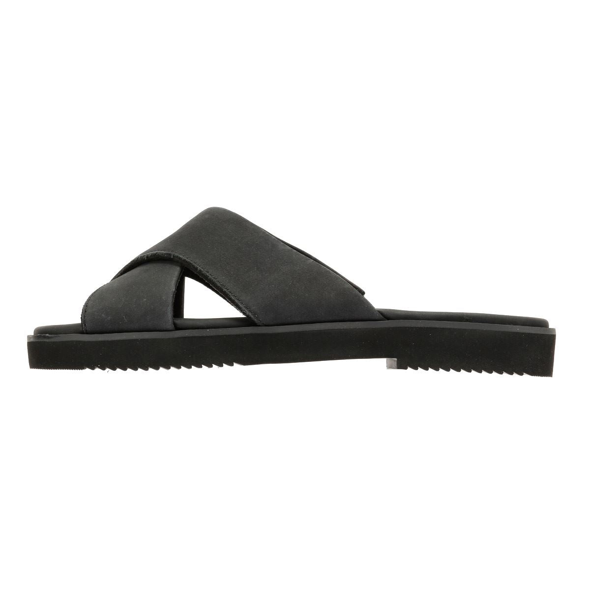 TOMS Mae Crossover Damen Sandalen Aus Schwarzem Leder