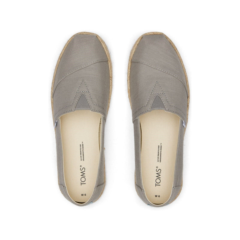 TOMS Alpargata Rope 100% Baumwoll-Espadrilles Für Damen In Griesregenfarbe