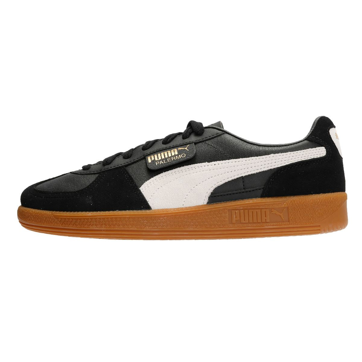 Puma Palermo Leder Schwarze Sneakers