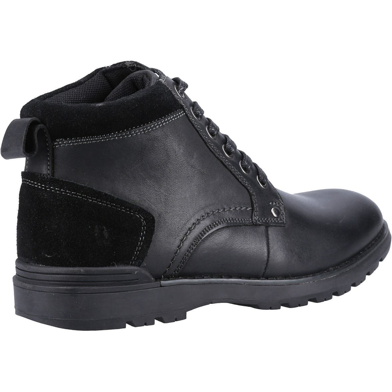Hush Puppies Dean Wildleder Herren Schwarze Stiefel