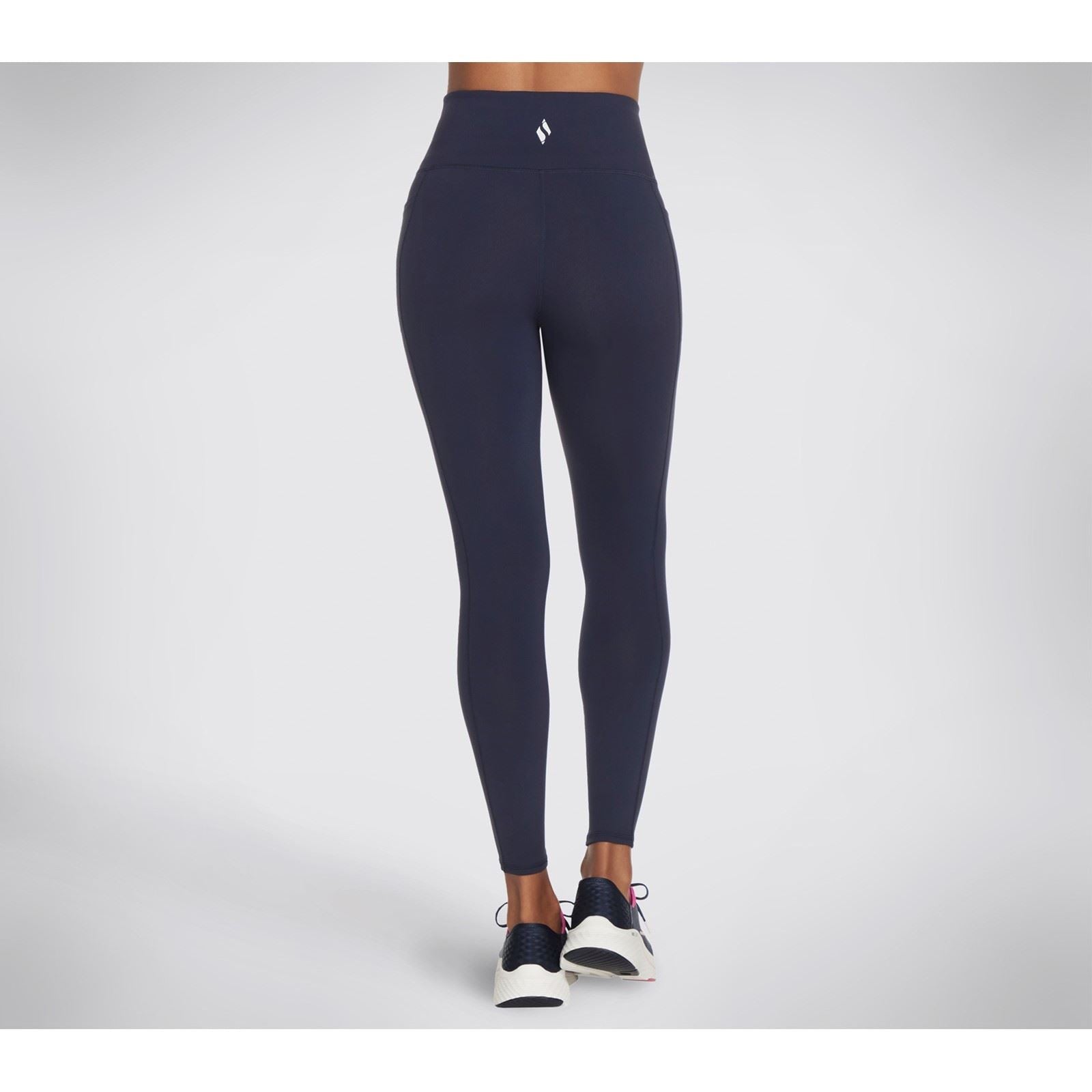 Skechers Performance GOWALK Wear High Waisted Nylon Damen Blaue Sportleggings