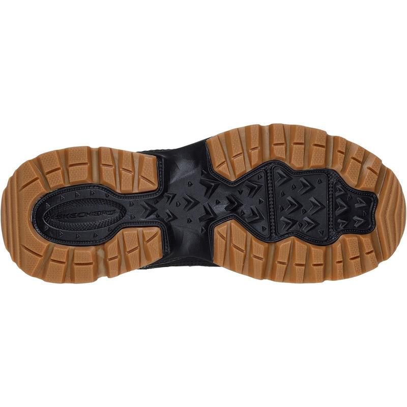 Skechers Vigor AT Leder Herren Schwarze Wanderschuhe