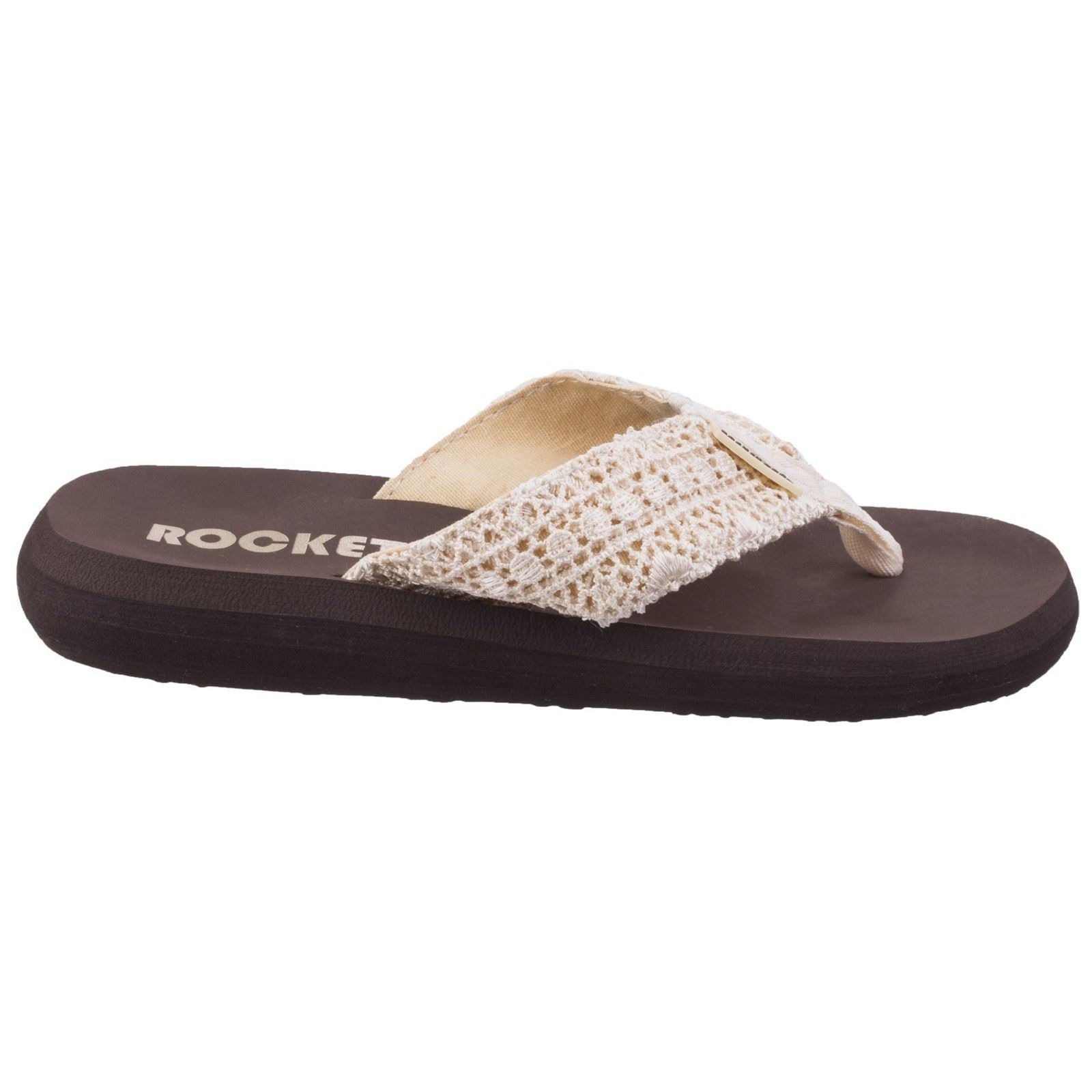 Rocket Dog Spotlight Lima Damen Zehenstegsandalen Aus Naturmaterialien