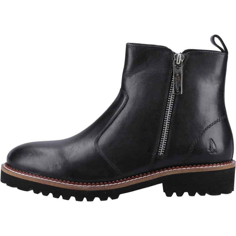 Hush Puppies Grace Zip Damenstiefel Aus Schwarzem Wildleder