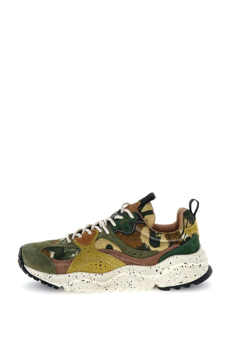 Flower Mountain Wave Wildleder Herren Grüne Sneaker
