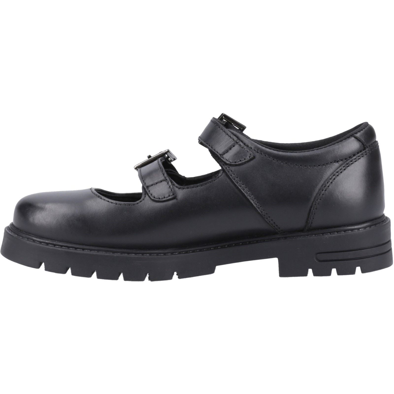 Hush Puppies Ella Junior Mädchenschuhe Aus Schwarzem Leder